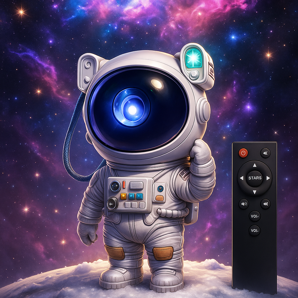 Proyector Astronauta Galáctico 3D