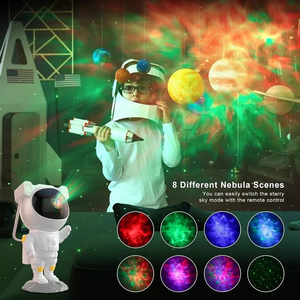 Proyector Astronauta Galáctico 3D