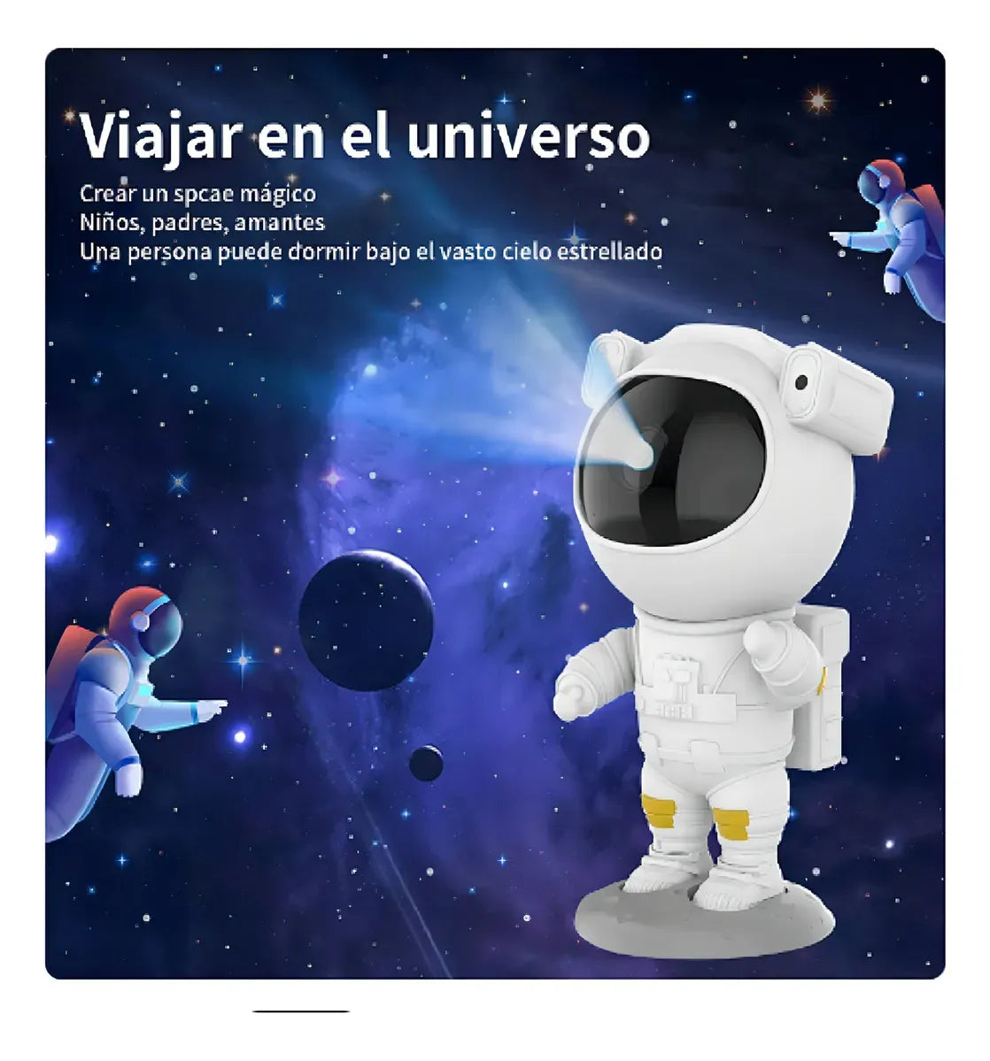 Proyector Astronauta Galáctico 3D