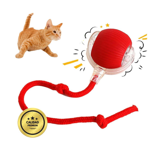 Pelota inteligente e interactiva para tu gato – Recargable por USB